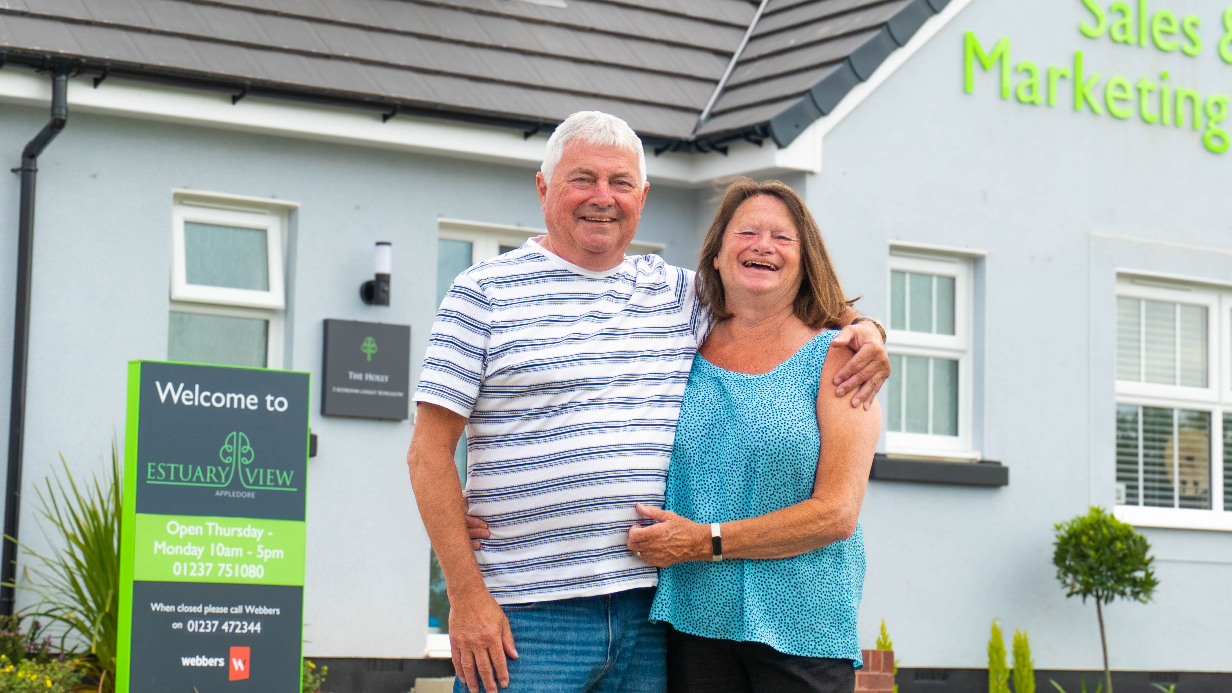 It’s like being on holiday every day’ say retired couple who bought a bungalow in Appledore, North Devon