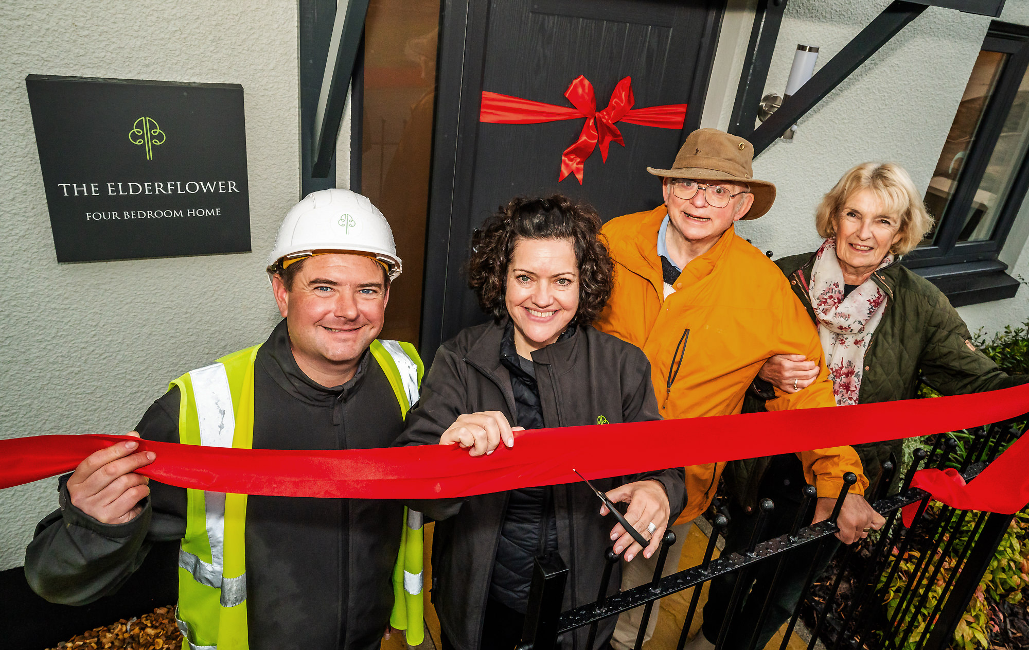 Couple cut the ribbon to officially unveil Baker Estates’ show home at  Turnpike Fields in Chudleigh Knighton