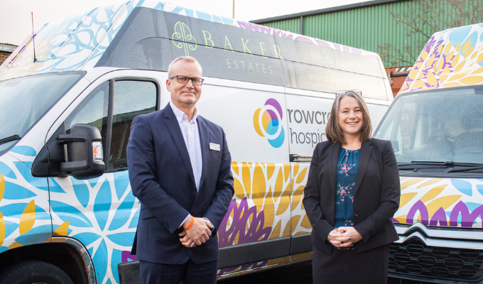 Baker Estates Sponsorship of Rowcroft Vans Drives £195,000 for Rowcroft Charity