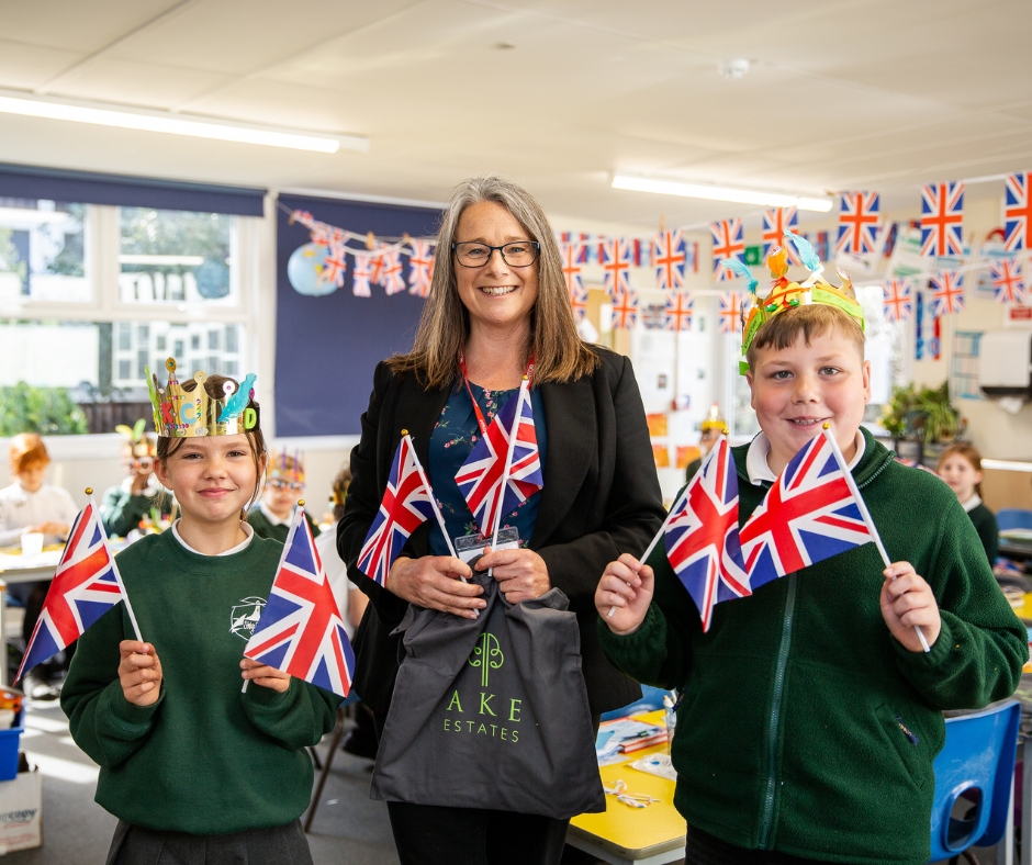 Crowning glory as Baker Estates helps school children mark The Coronation with crown decoration and drawing competition